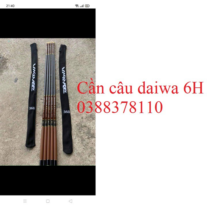 Cần Câu Daiwa 6H Màu Cà Phê Chuyên Câu Đài Và Câu Đơn - CT2