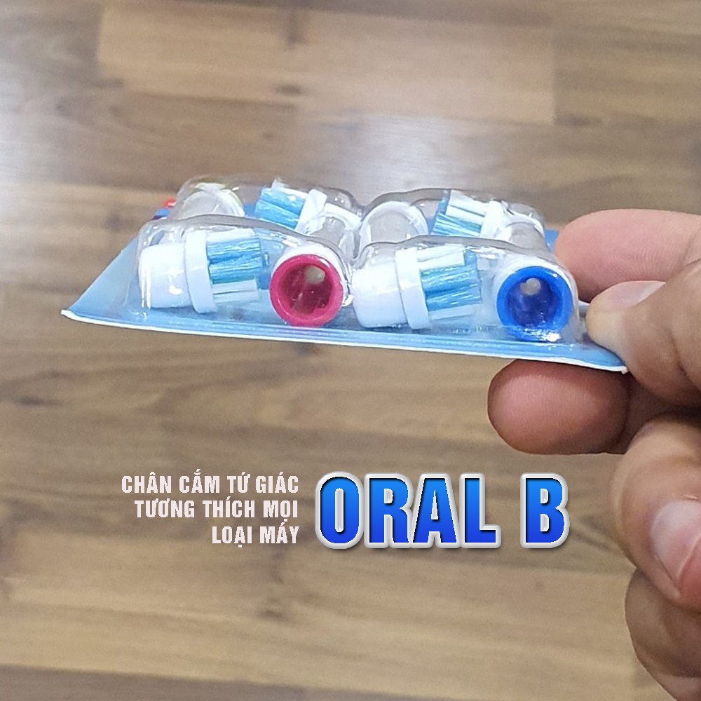 Oral-B Braun EB17-P, New Daily set (4 chiếc/vỉ) bộ 4 Đầu Bàn Chải đánh răng điện thay thế Minh House