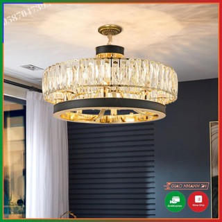 Chùm Pha Lê Cao Cấp Màu Vàng Gold Phi 600