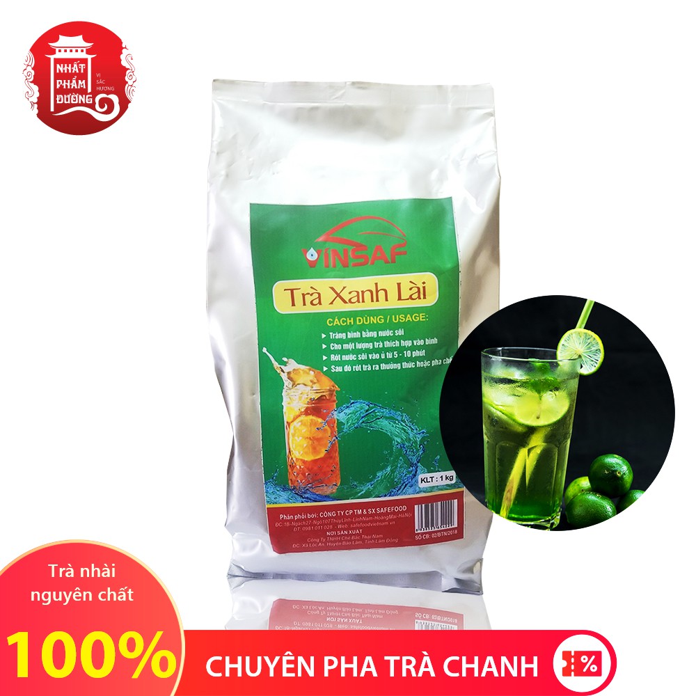 Trà lài pha trà chanh Vinsaf túi 1KG ướp hoa nhài
