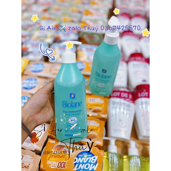 (Air ✈️ đủ bill) Sữa tắm khô Biolane hữu cơ 500ml của Pháp cho da nhạy cảm