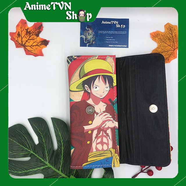 Bóp ví tiền nữ mẫu dáng dài cầm tay in hình anime One Piece - Đảo hải tặc