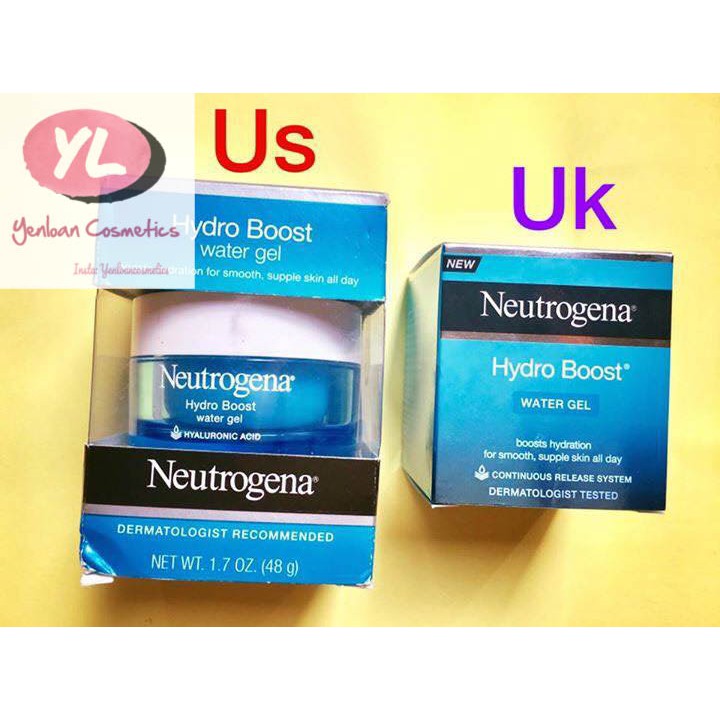 [Bill Authentic] Kem dưỡng ẩm Neutrogena Hydro Boost - 50ml (Water/Aqua Gel & Gel cream)