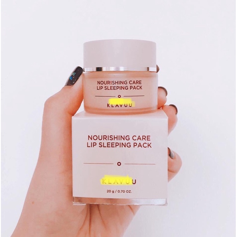 [Có bill] Mặt nạ ngủ dưỡng môi Klavuu nourishing care lip sleeping pack