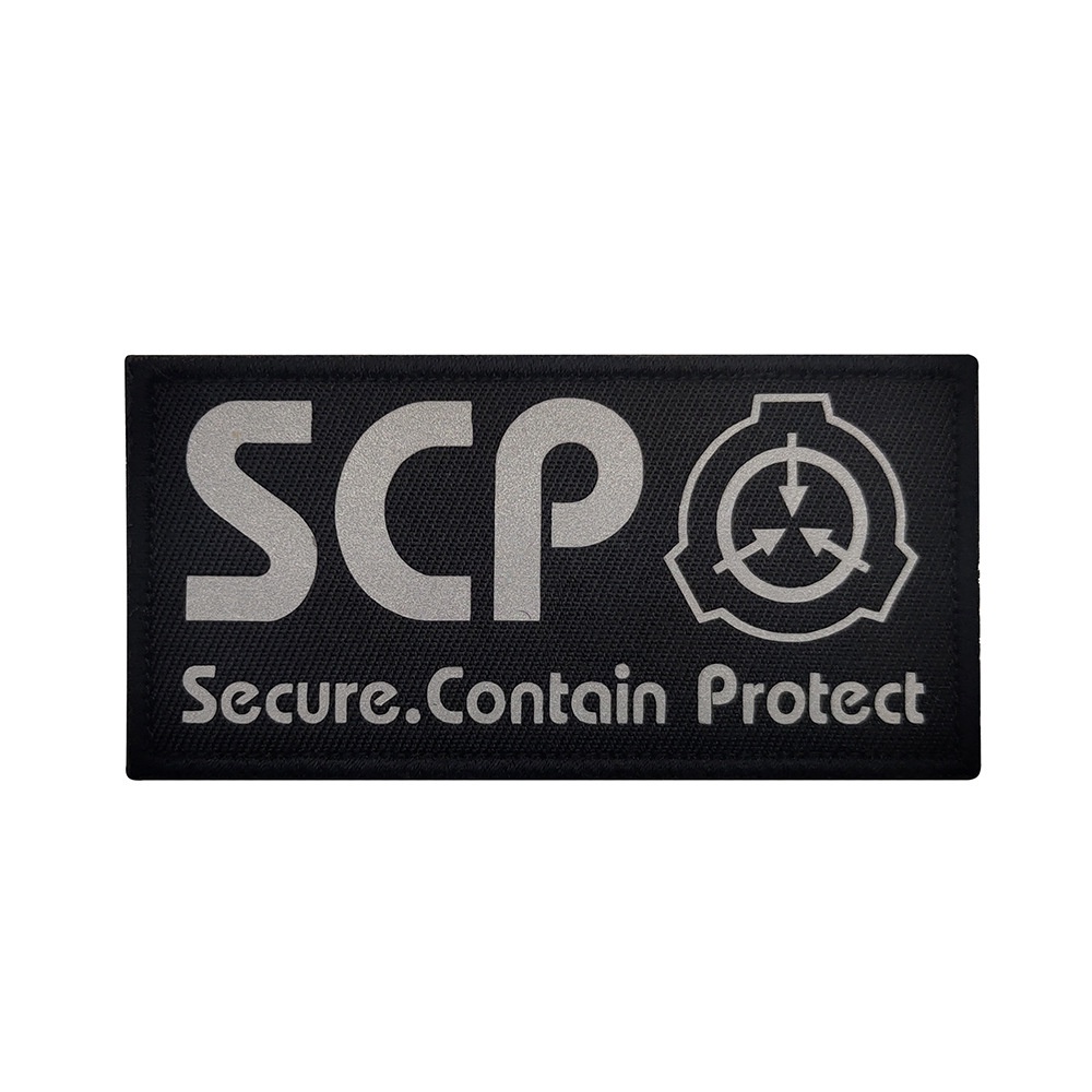 Băng Tay Tùy Chỉnh #魔术贴Miếng Dán Phản Quang In logo scp Trang Trí Ba Lô Đeo Cánh Tay / Băng Cánh Tay