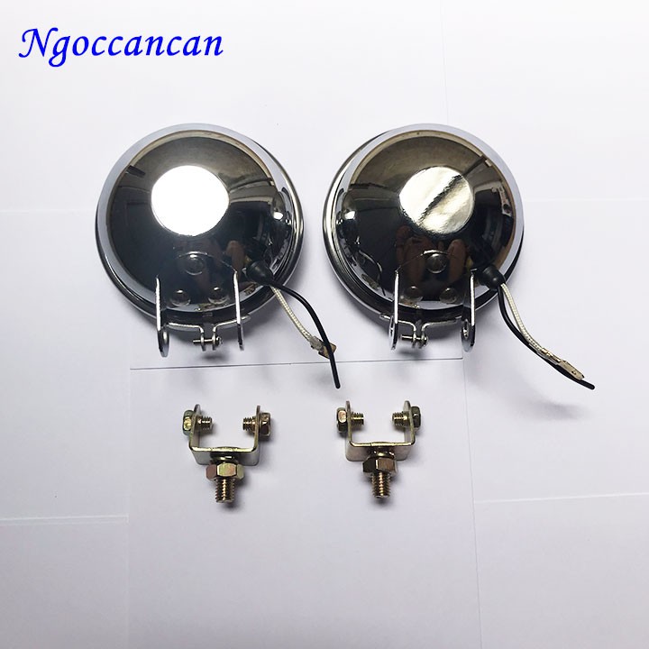 Đèn Cản Tròn Nhỏ Mạ Crom 12v 55w và 24v 70w