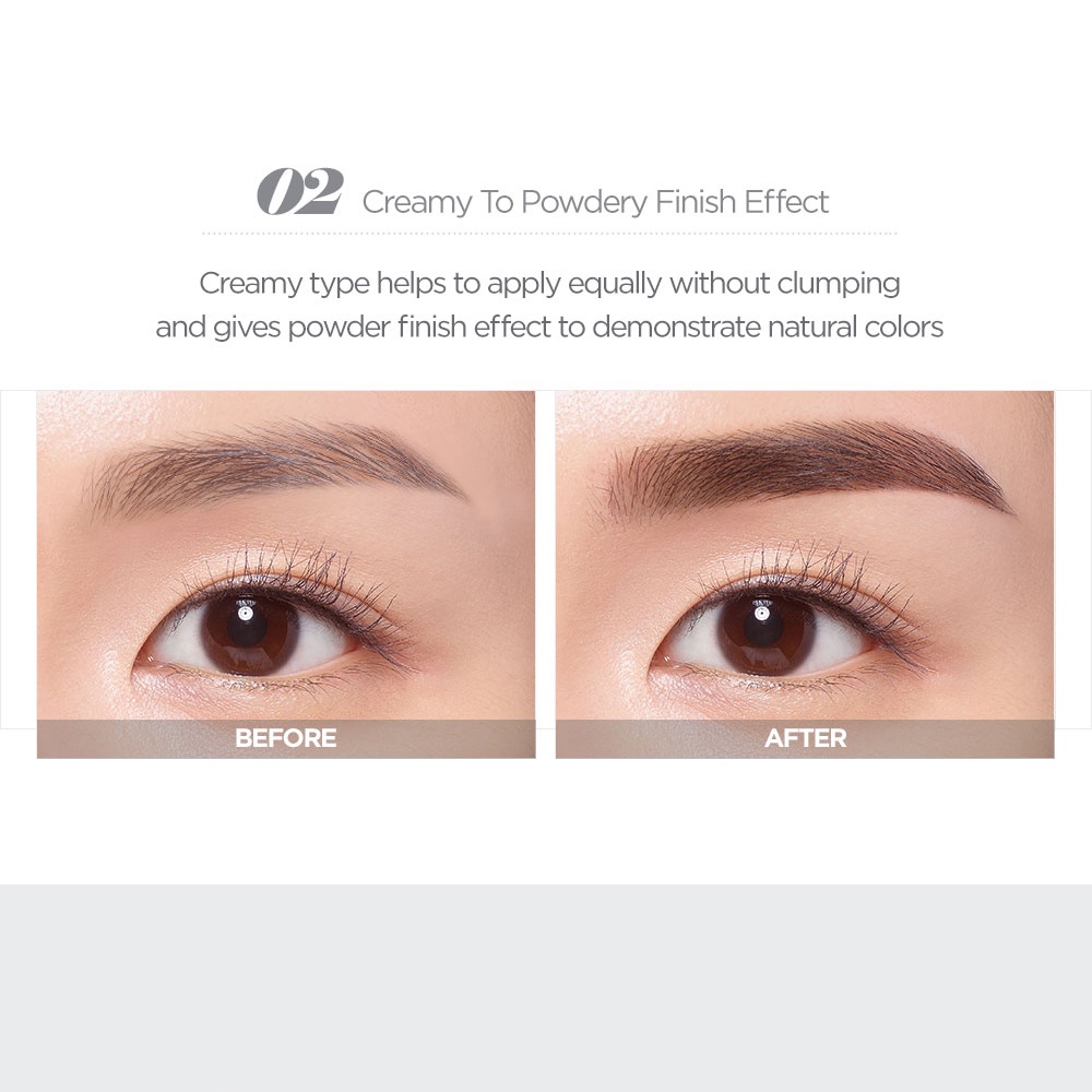 Mascara mày Klavuu chuốt lông mày đầu nhỏ tự nhiên cao cấp chính hãng gồm 2 màu