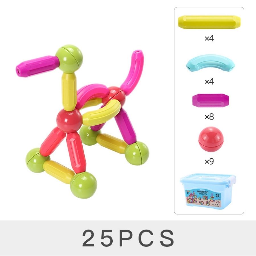 Bi nam châm xếp hình 35MM nhiều màu cho bé thêm tư duy sáng tạo