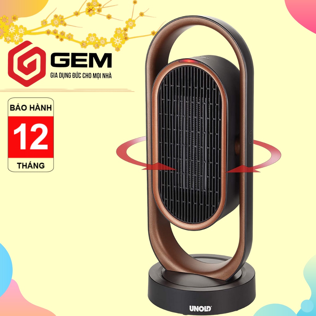 Máy sưởi ceramic UNOLD Ceramic 3 chiều Máy sưởi mini