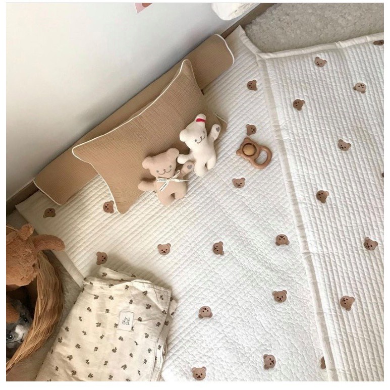 Nệm - chăn - gối cotton gấu Chezbebe