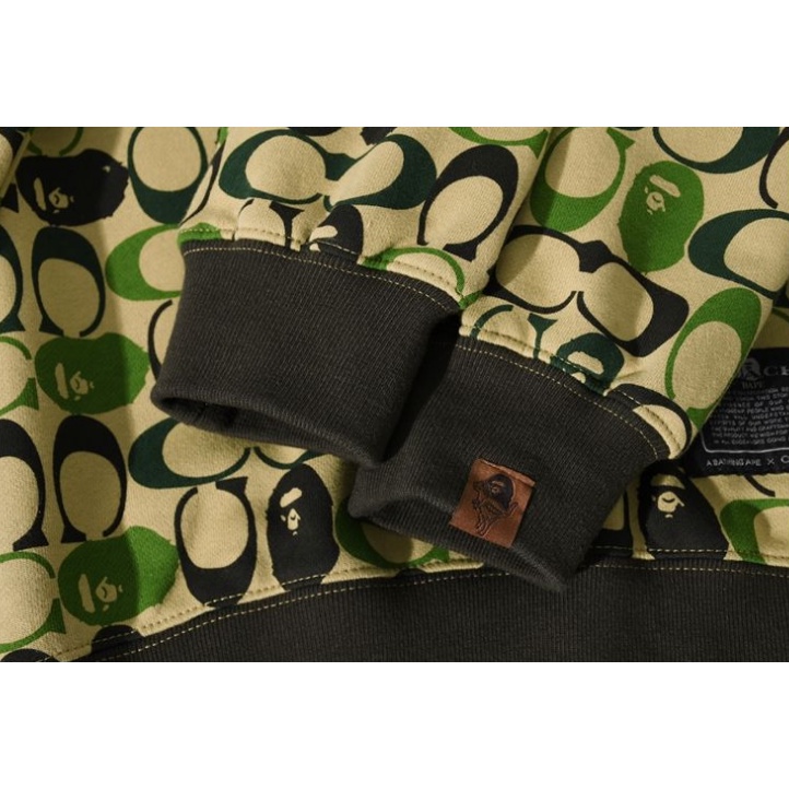 Áo Sweater BAPE Ngụy Trang Cổ Tròn Cho Nam Và Nữ