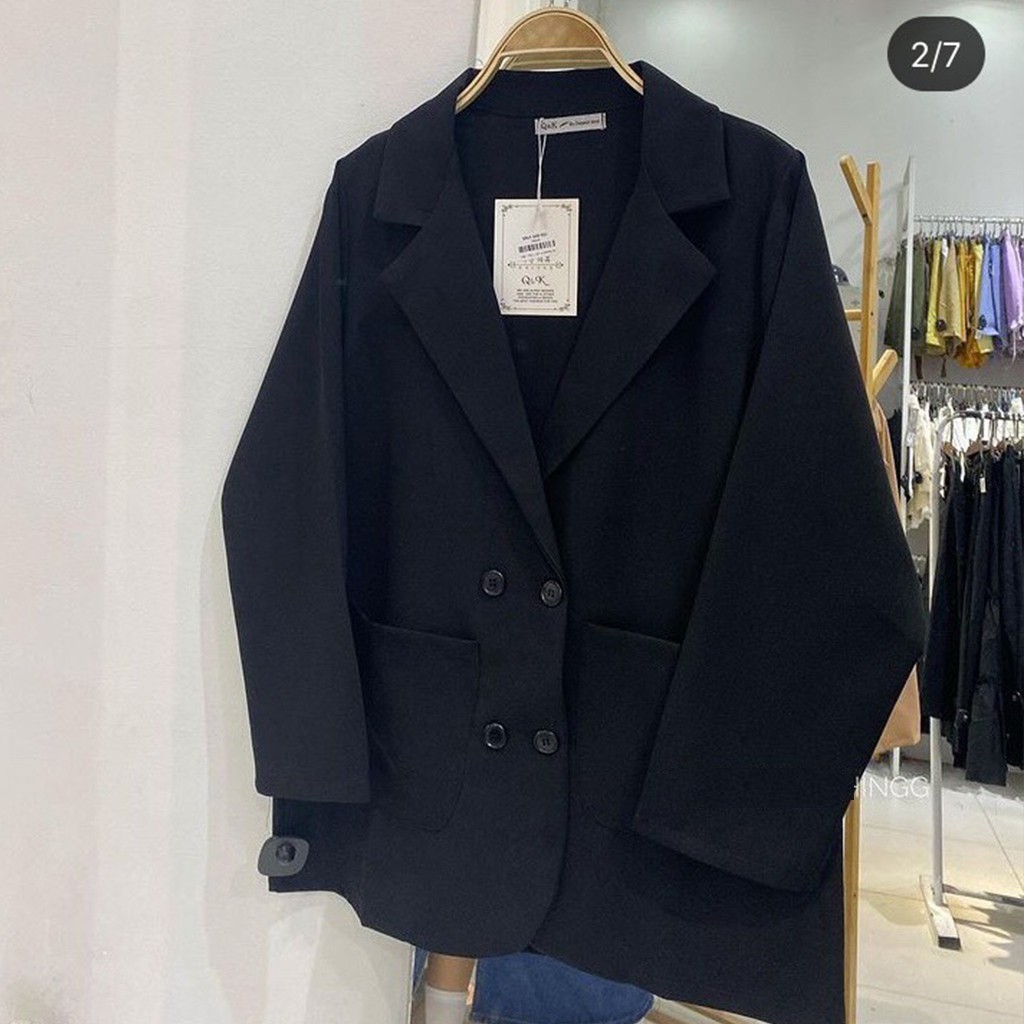 Áo Blazer 1 lớp dài tay khoác ngoài, kiểu dáng ULZZANG trẻ trung, năng động nhiều màu