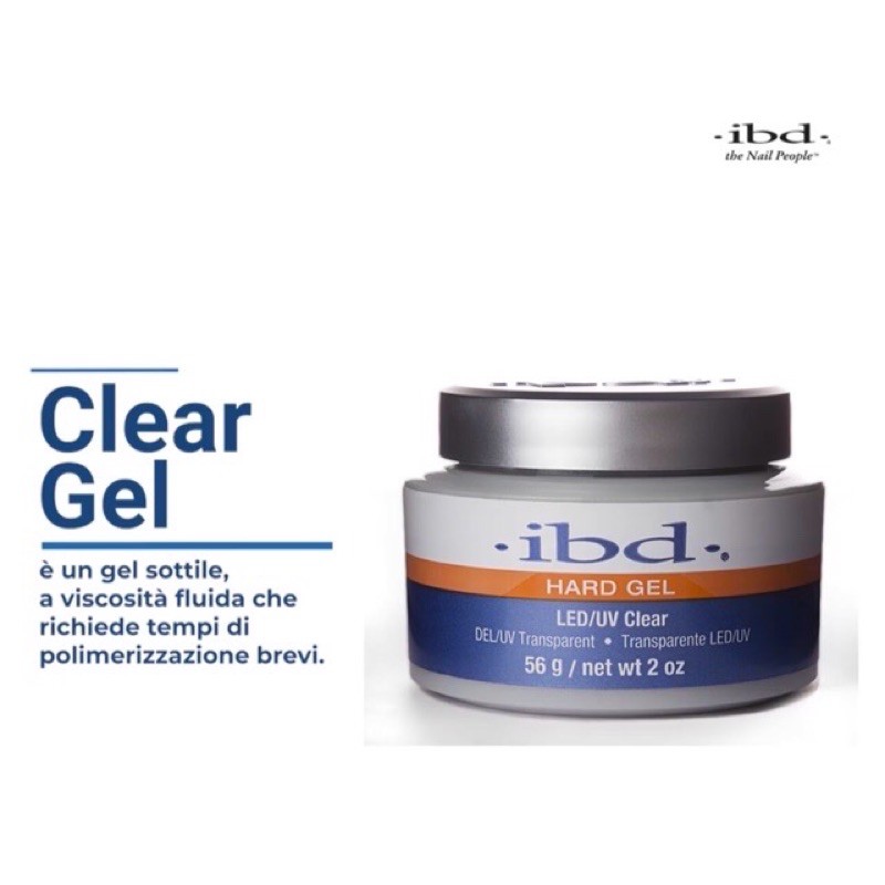 gel đắp IBD không nóng  hũ 56g, gel Clear