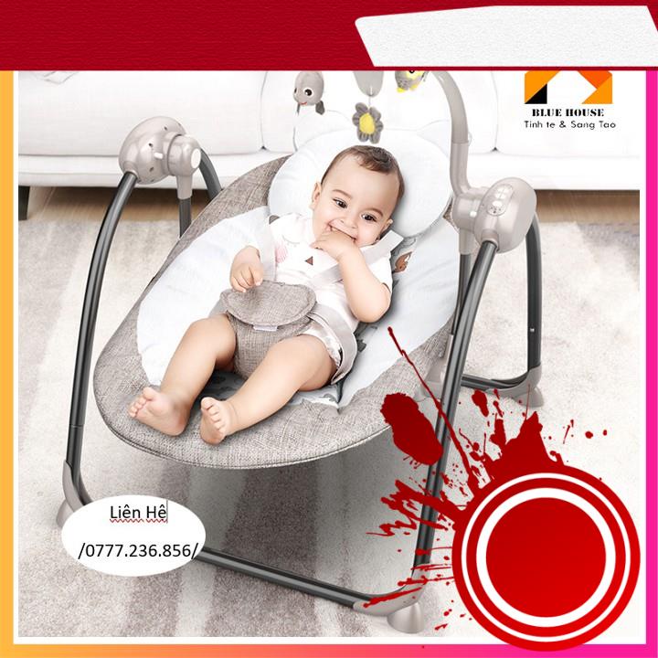 Nôi Rung, Có Nhạc Tự Động, Rung Lắc – Nôi Điện Rung Tự Động Cao Cấp – H092