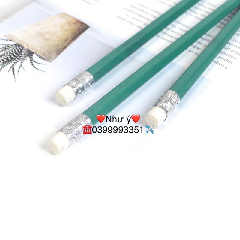 cây bút chì 2B xanh, viết chì xanh 1048