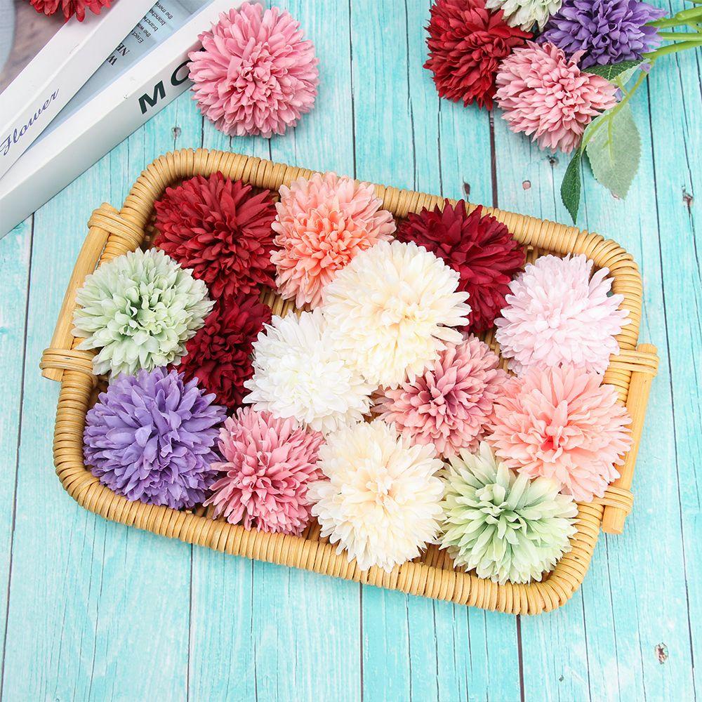 KUNHEV Set 5 Bông Hoa Cẩm Tú Cầu Giả Bằng Lụa Dùng Trang Trí Tiệc Cưới DIY