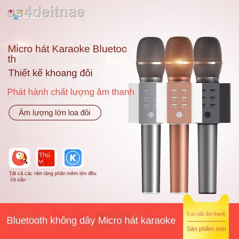 Điện thoại di động Tuxun 008 mic hát karaoke phổ thông tạo tác micrô bluetooth không dây tích hợp âm thanh