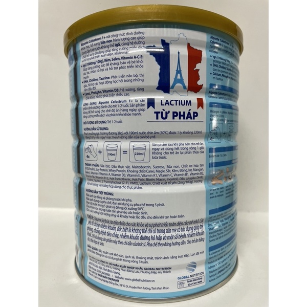 Sữa bột Alponte Colostrum 1+ ( lon 800g ) date: mới nhất