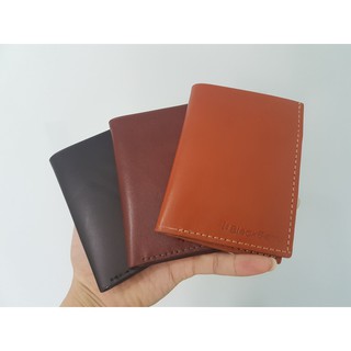 Ví da đứng BB - Da bò thật 100%