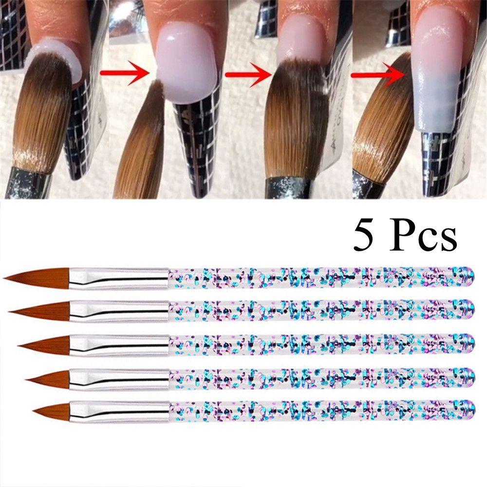 MAXG Set 5 Cọ Vẽ Trang Trí Móng Tay Nghệ Thuật Thời Trang Cho Nữ