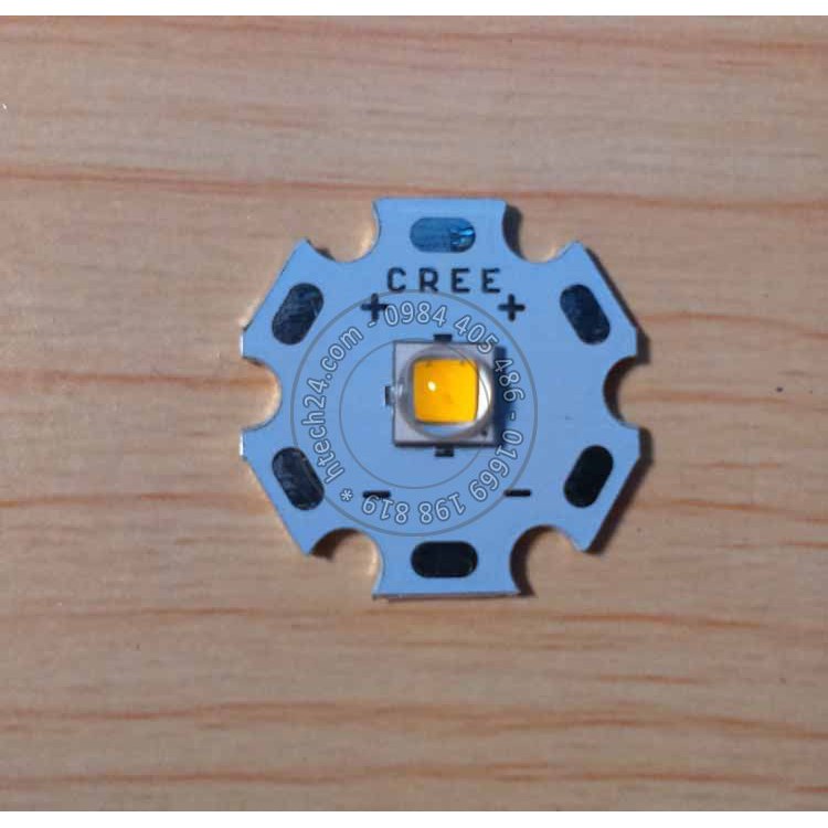 Bóng led Cree XML2 20mm, 16mm chính hãng<ánh sáng vàng>