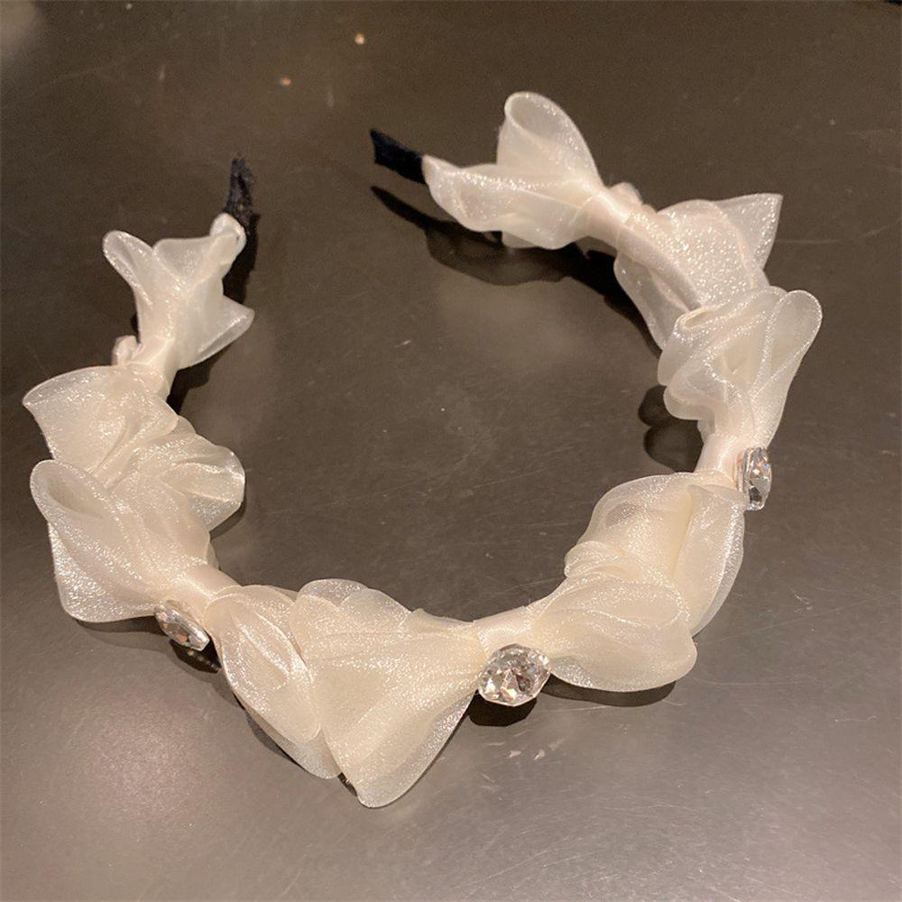 JARRED Băng Đô Cài Tóc Phối Lưới Phong Cách Pháp Cổ Điển Tinh Tế Thời Trang Cho Nữ