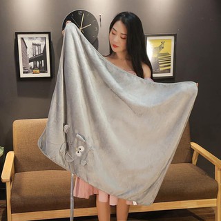 CHĂN Ủ LÔNG CỪU CÓ MŨ CHO BÉ