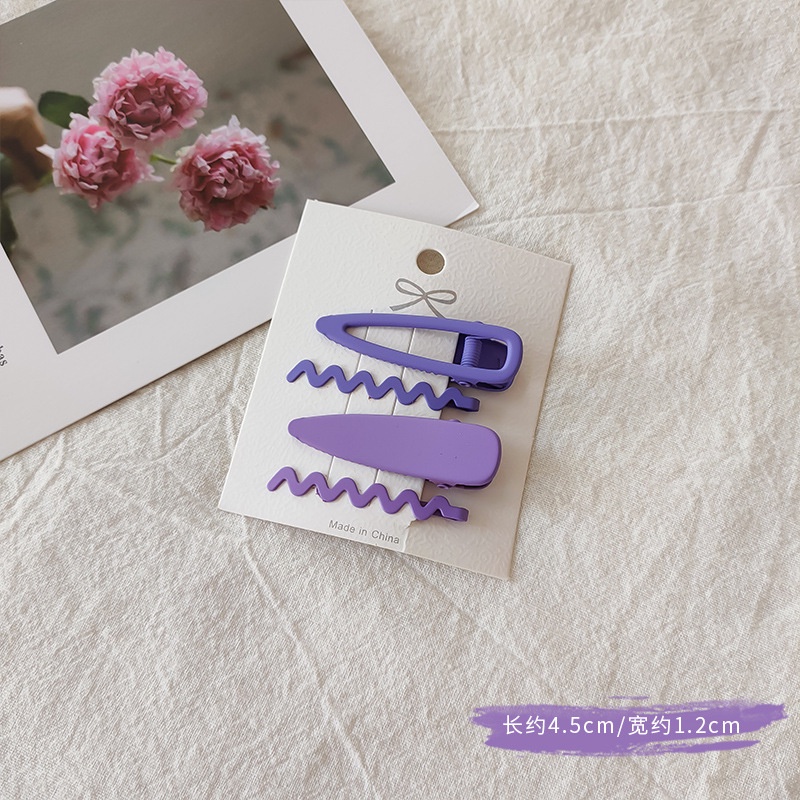 Set 4 kẹp tóc cùng tone màu - UniLabel