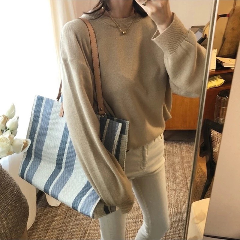 Túi xách vải loại to túi xách thời trang nữ phong cách vintage cá tính hàn quốc túi đeo chéo lớn TN005