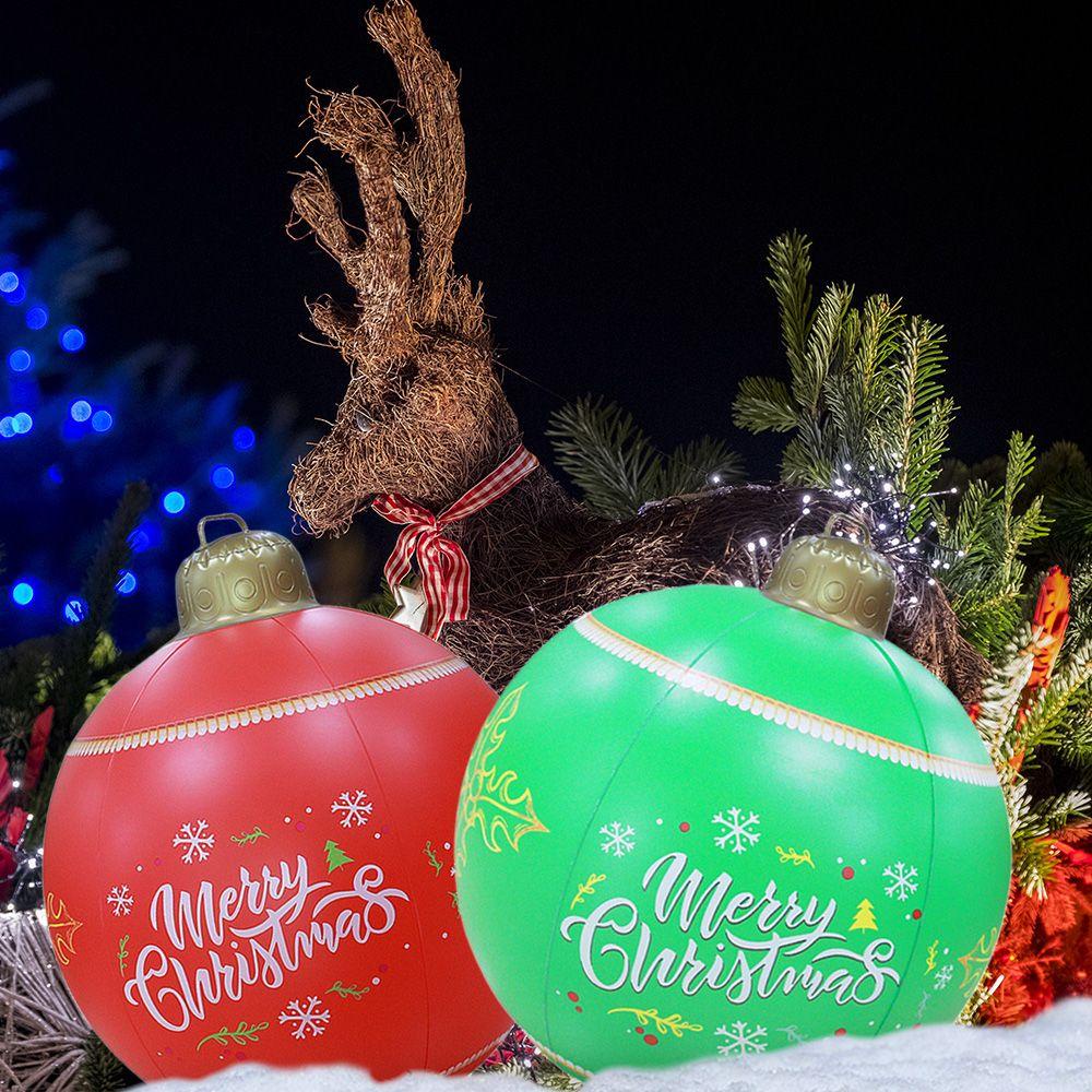 Bóng PVC Bơm Hơi 60cm Trang Trí Giáng Sinh Năm Mới 2022