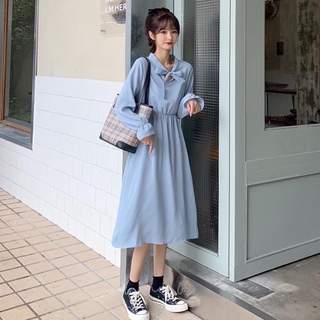 Váy Tiểu Thư Cổ Nơ Chun Eo 💋 (ảnh shop chụp)