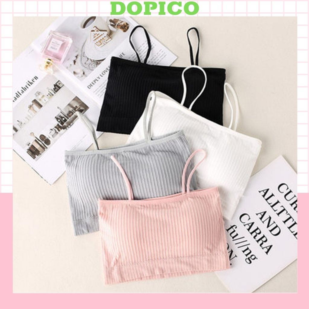 Áo bra nữ 2 dây học sinh đệm mút mỏng ôm ngực, áo ngực nữ không gọng DOPICO B809