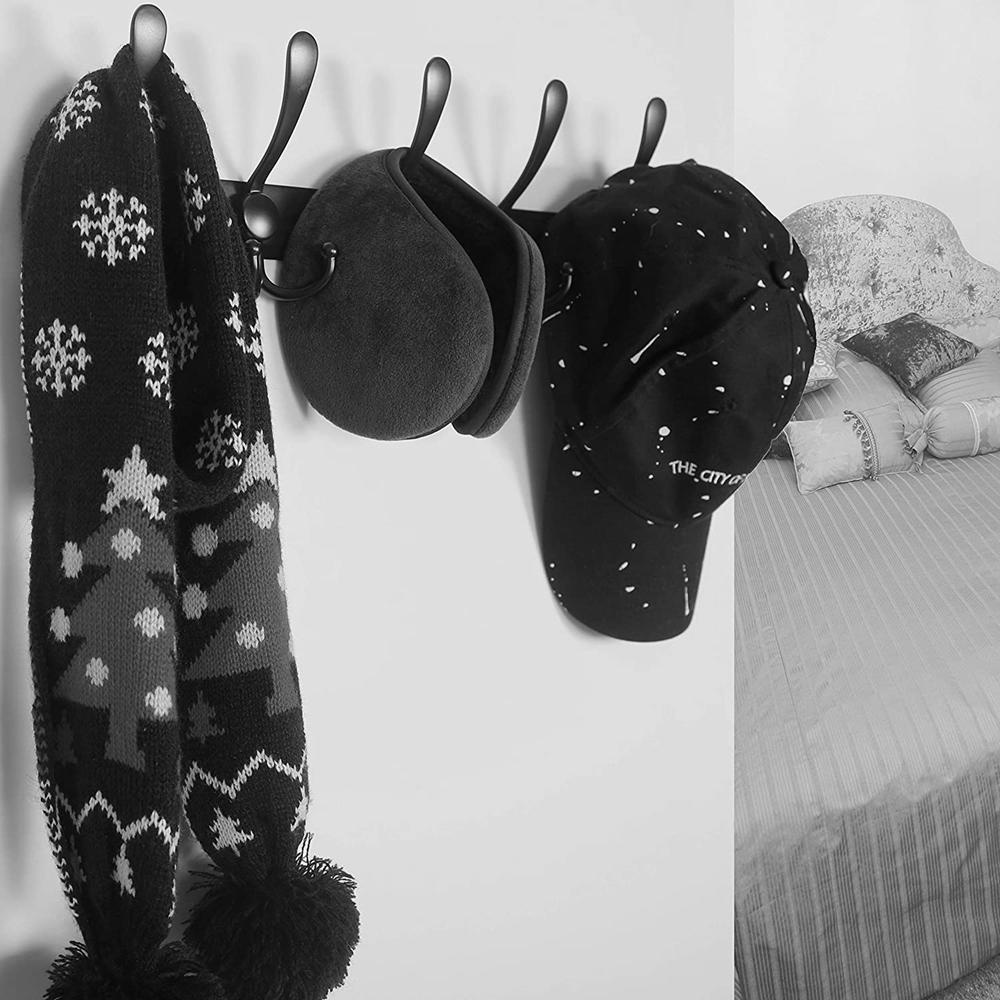 Giá Đỡ 5 Móc Treo Mũ / Áo Khoác Bằng Thép Không Gỉ Tiện Dụng Cho Phòng Tắm