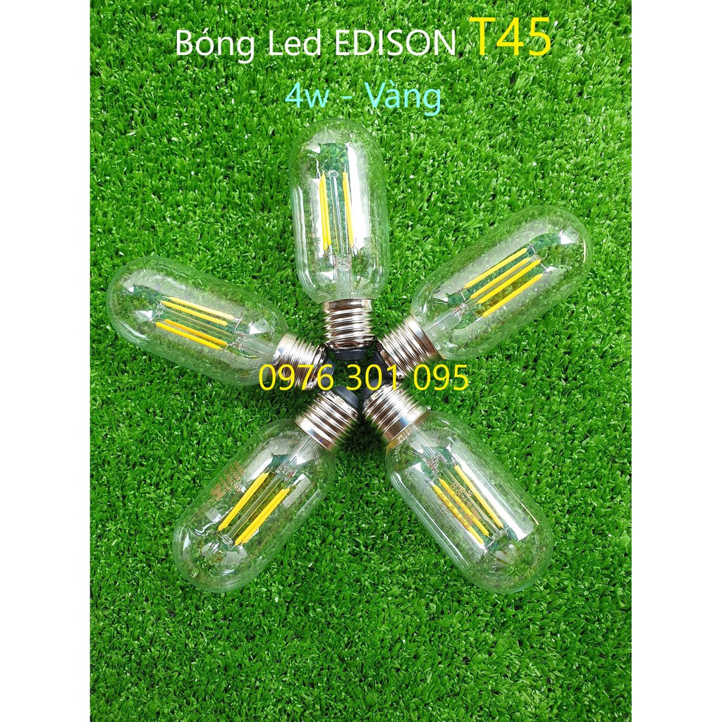 Đèn EDISON T45 - 4w (Vàng)