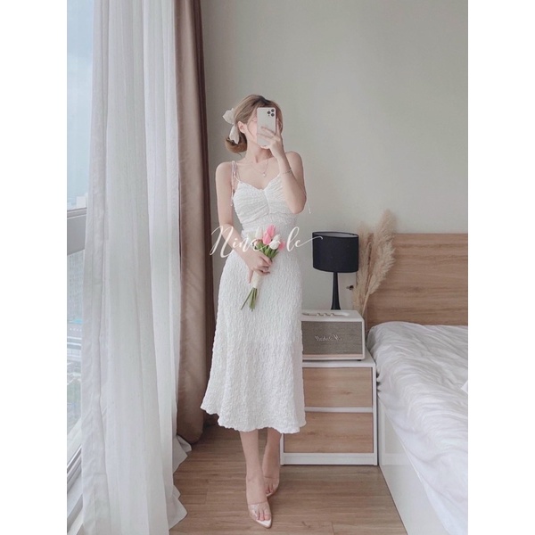 ♥️♥️♥️ SET ĐẦM DÂY KÈM ÁO KHOÁC TRẮNG