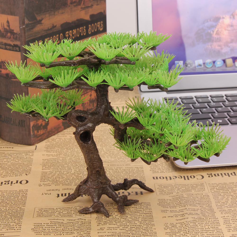 Cây Bonsai giả trang trí bể cá cảnh