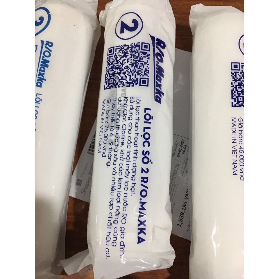 Lõi lọc nước 123 Ro Maxka chính hãng hàng Việt Nam chất lượng cao
