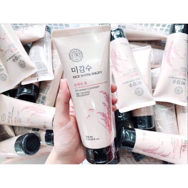 SỮA RỬA MẶT chiết xuất gạo THE FACE SHOP. RICE WATER BRIGHT CLEANSING FOAM