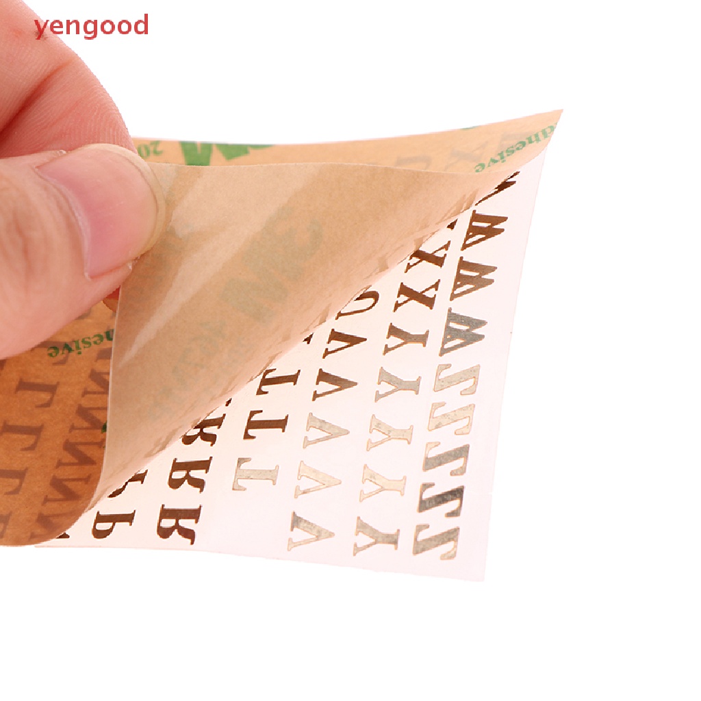 Bộ 3 Miếng Dán Chữ Cái 3mm Bằng Nhựa Epoxy Lấp Lánh