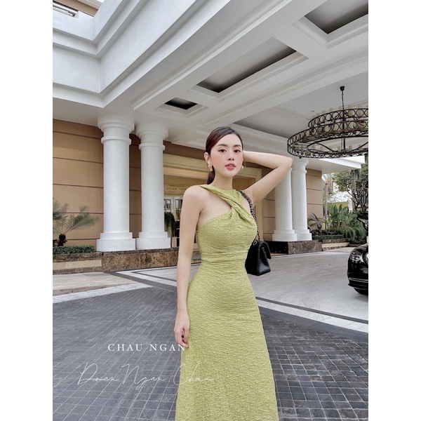 [Hàng Chuẩn] Váy Yếm Cổ Xoắn 3 Màu Sang Chảnh Có Ảnh Thật Kèm Video | BigBuy360 - bigbuy360.vn