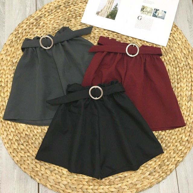 Quần lưng thun phối khoen