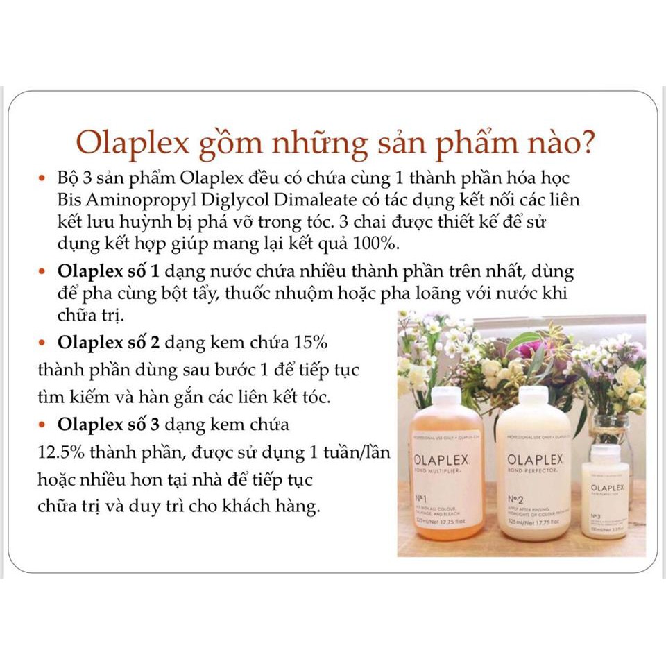 Bộ phục hồi tóc cháy nát hư tổn Olaplex Traveling Stylist Kit 100ml giúp tăng cường các liên kết của tóc