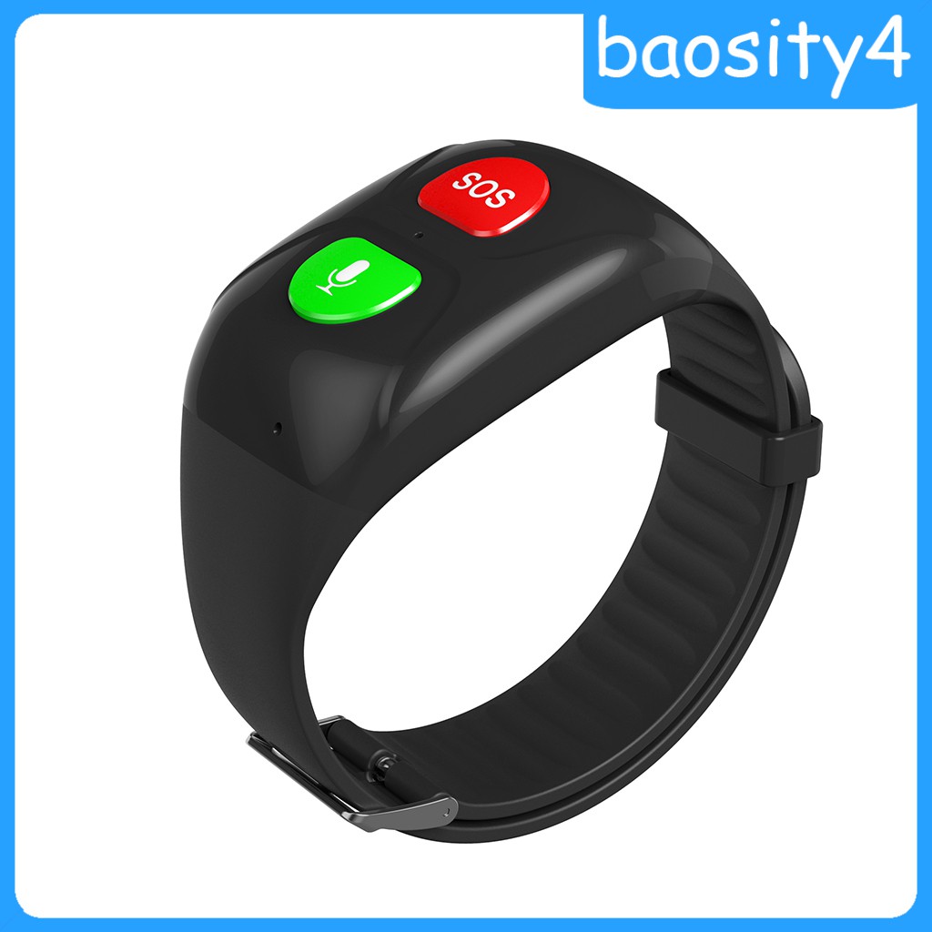 (Baosity4) Đồng Hồ Thông Minh 2 Nút Có Định Vị Gps Cho Người Lớn Tuổi