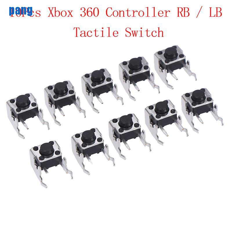 Set 10 Nút Rb / Lb Chuyên Dụng Cho Tay Cầm Chơi Game Xbox One Xbox 360