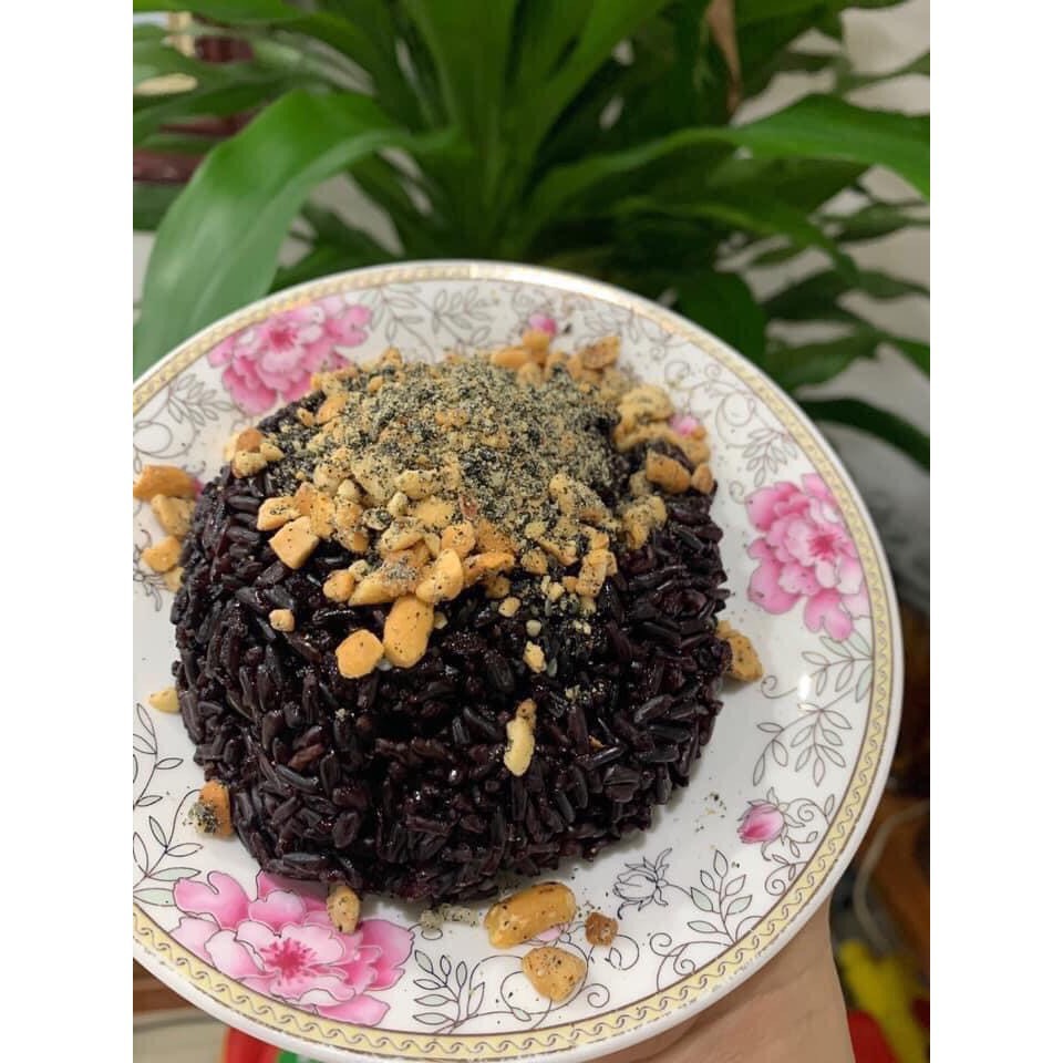 Com bo 2kg gạo lứt tím than siêu dẻo eatlean ăn kiêng giảm cân.