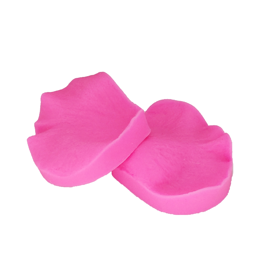 Set 2 Khuôn silicone Nhấn Bánh Hình Cánh Hoa Hồng 3d t1197