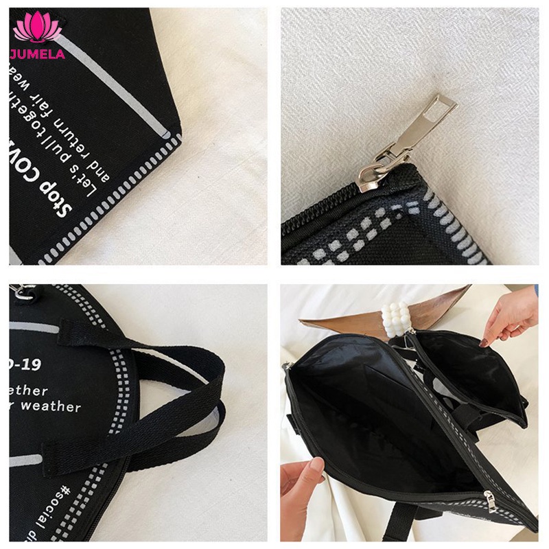 Túi xách nữ đẹp hình khẩu trang đeo chéo đeo vai kẹp nách công sở chất liệu vải canvas giá rẻ cao cấp JUMELA TX01