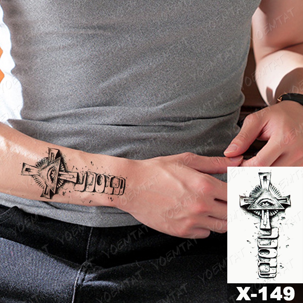 Hình xăm tatoo biểu tượng D19. Xăm dán tatoo mini tạm thời, size &lt;10x6cm