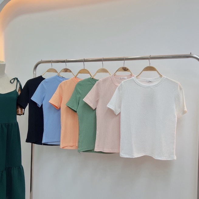 Áo thun phông xốp trơn form rộng hàng quảng châu - thoyeufashion