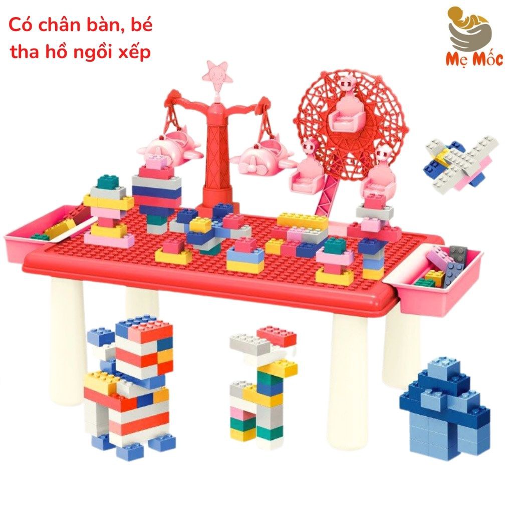 Bộ Đồ Chơi Lego Lắp Ráp Sáng Tạo có bàn xếp - Bàn lego - đồ chơi Xếp hình Thông Minh - Shop Mẹ Mốc ,BLG